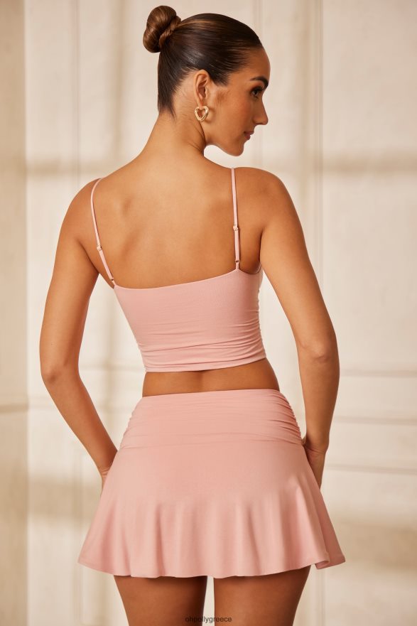ροζ cuore ruched micro mini skort Oh Polly γυναίκες φούστες TH4BD4780